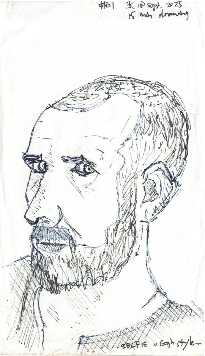 Zelfportret #001 door Edward Kobus