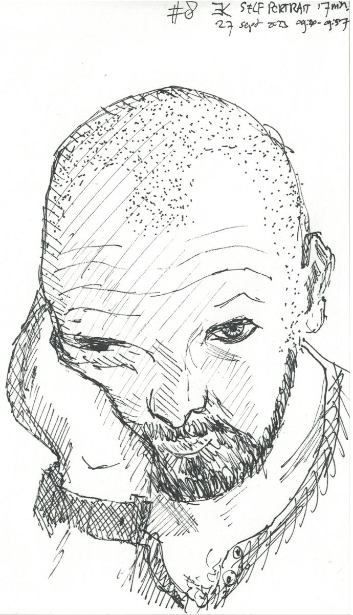Zelfportret #008 door Edward Kobus