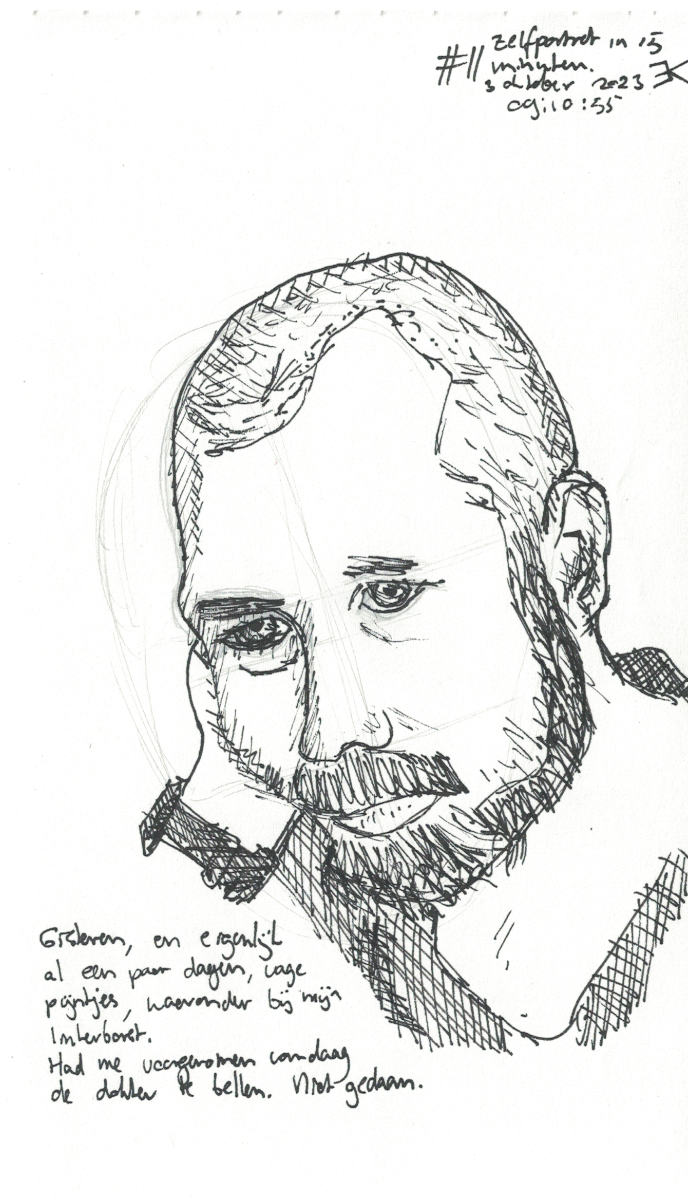Zelfportret #015 door Edward Kobus