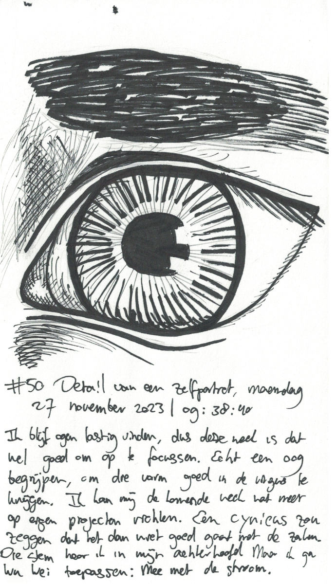 Zelfportret #050 door Edward Kobus