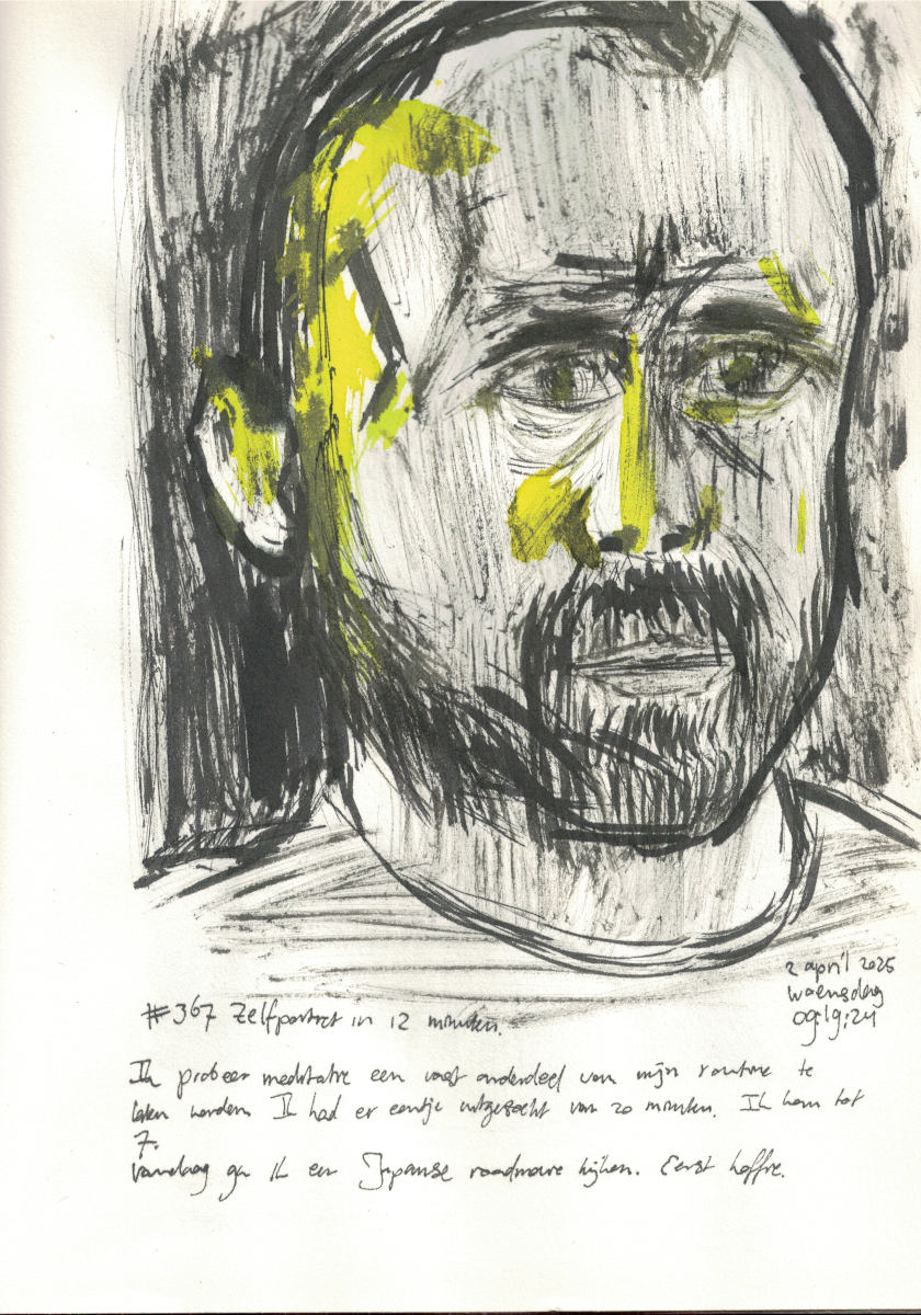 Zelfportret #367 door Edward Kobus
