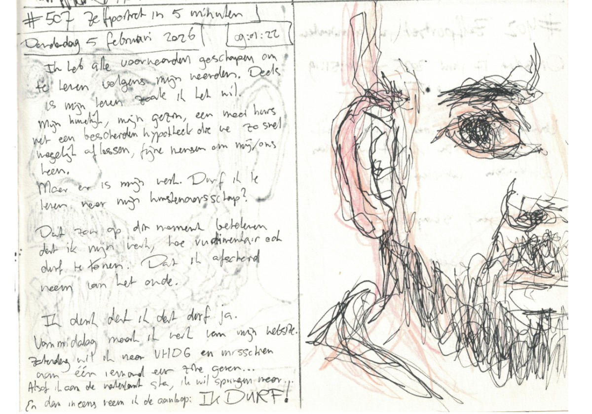 Zelfportret #507 door Edward Kobus