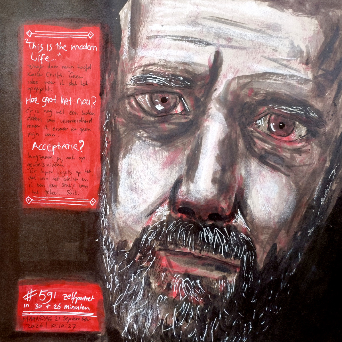 Zelfportret #591 door Edward Kobus