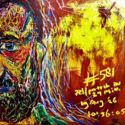 Zelfportret #581 door Edward Kobus (thumbnail)