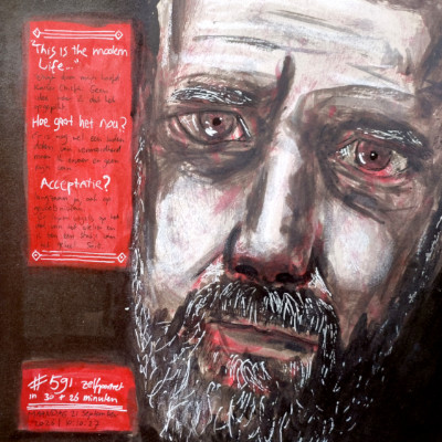 Zelfportret #591 door Edward Kobus (thumbnail)